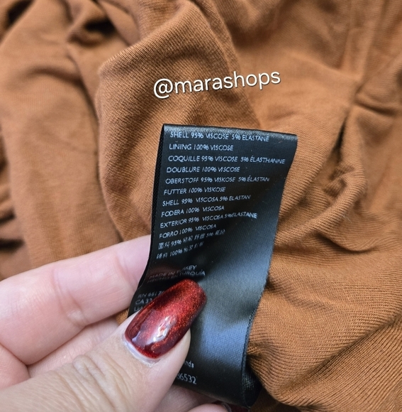 Anthropologie Polka Dot Ruched Midi Dress - Picture 7 of 7